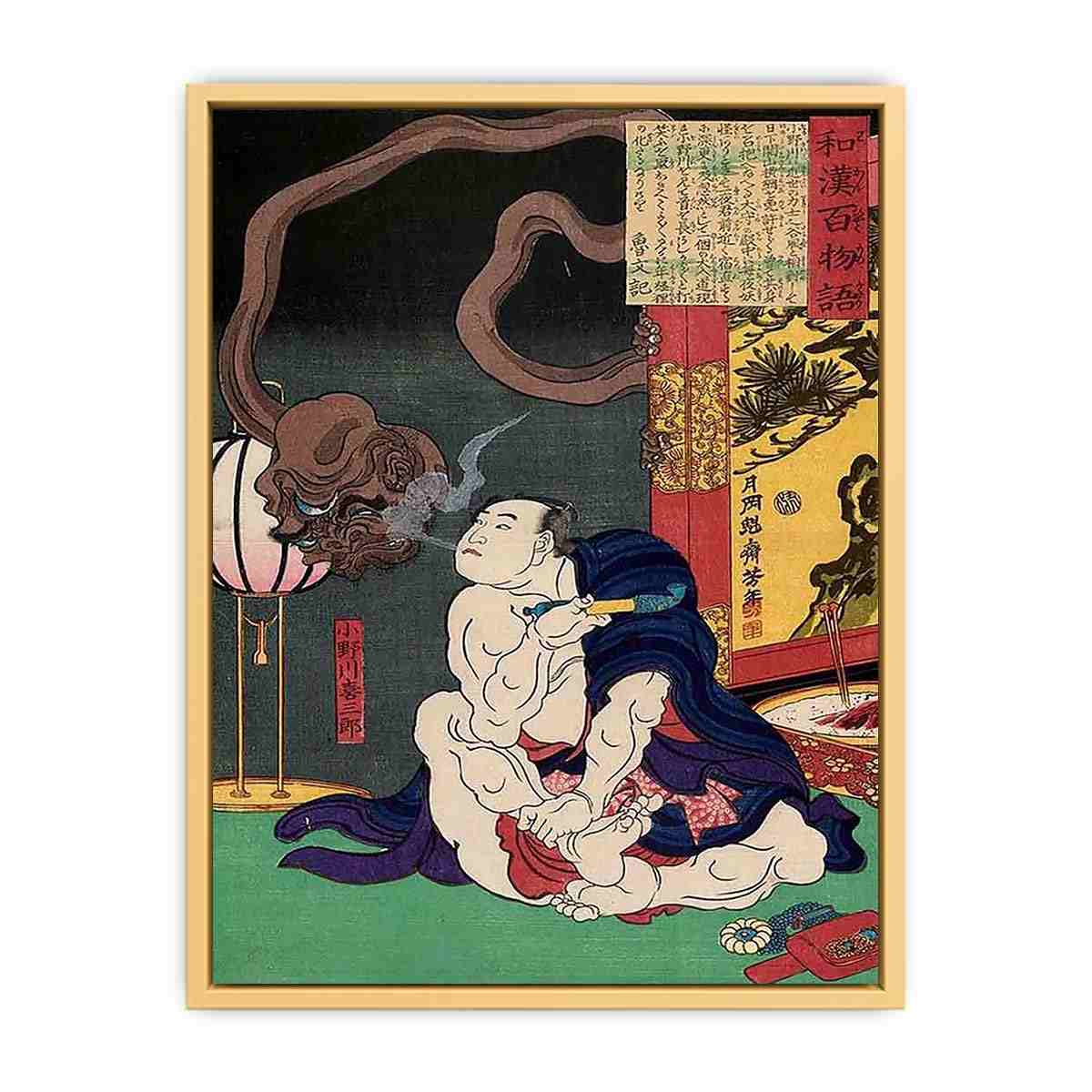 Onogawa by Tsukioka Yoshitoshi Streched canvas
