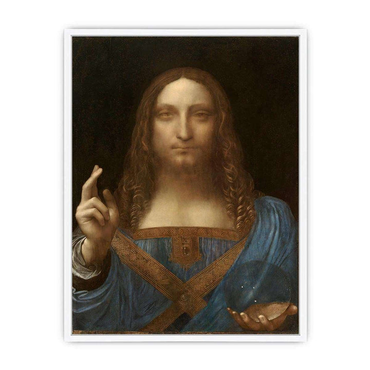Salvator Mundi by Leonardo da Vinci Framed Print