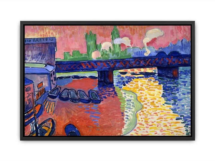Charing Cross Bridge, London  by André Derain. Canvas Print