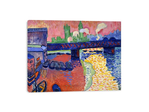 Charing Cross Bridge, London  by André Derain. Painting 