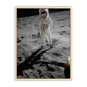 Astronaut Walk on Moon  Art Print