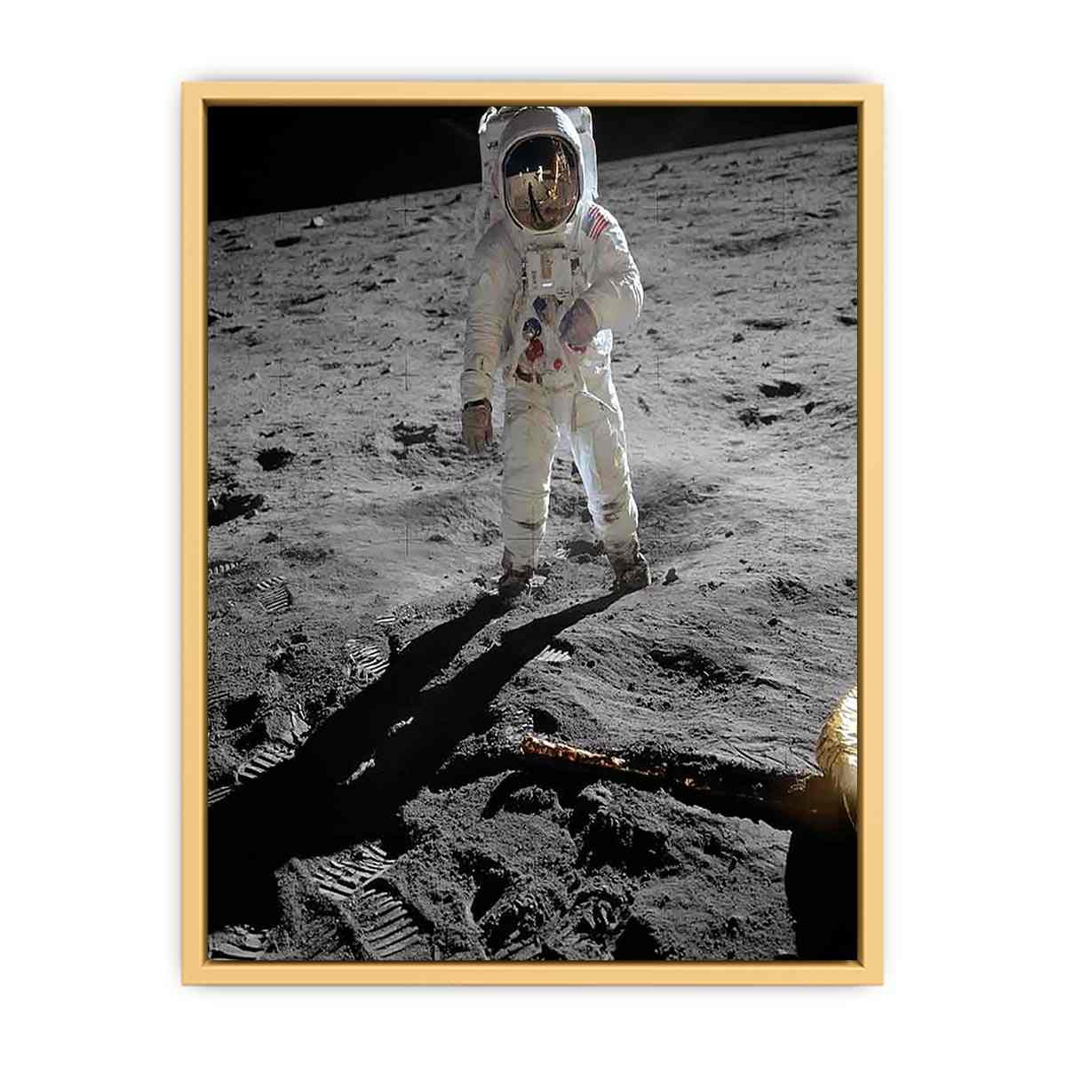 Astronaut Walk on Moon Streched canvas