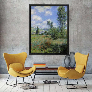 View of Vetheuil by Claude Monet Painting 