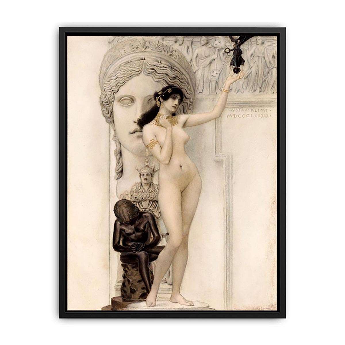 Allegory of Sculpture By Gustav Klimt