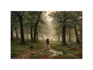 Rain in Oak Forest By Ivan Shishkin
