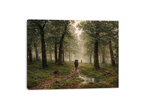 Rain in Oak Forest By Ivan Shishkin