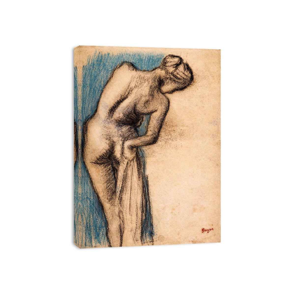 Bathing Nude Blue By Edgar Degas