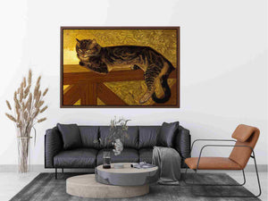 Summer Cat on a Balustrade By Steinlen