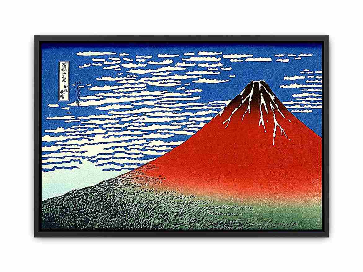 Red Fuji by Katsushika Hokusai