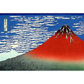 Red Fuji by Katsushika Hokusai