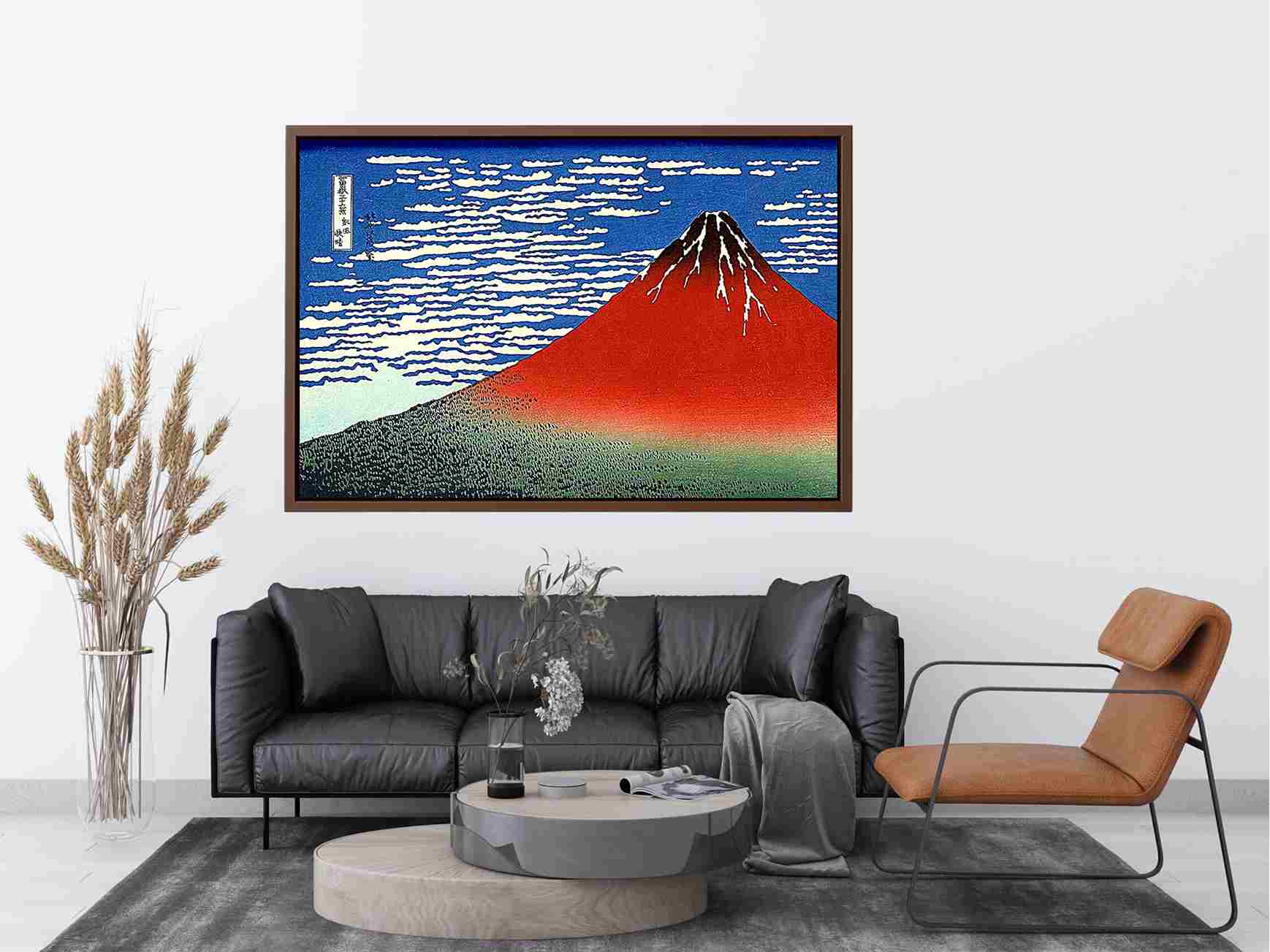 Red Fuji by Katsushika Hokusai