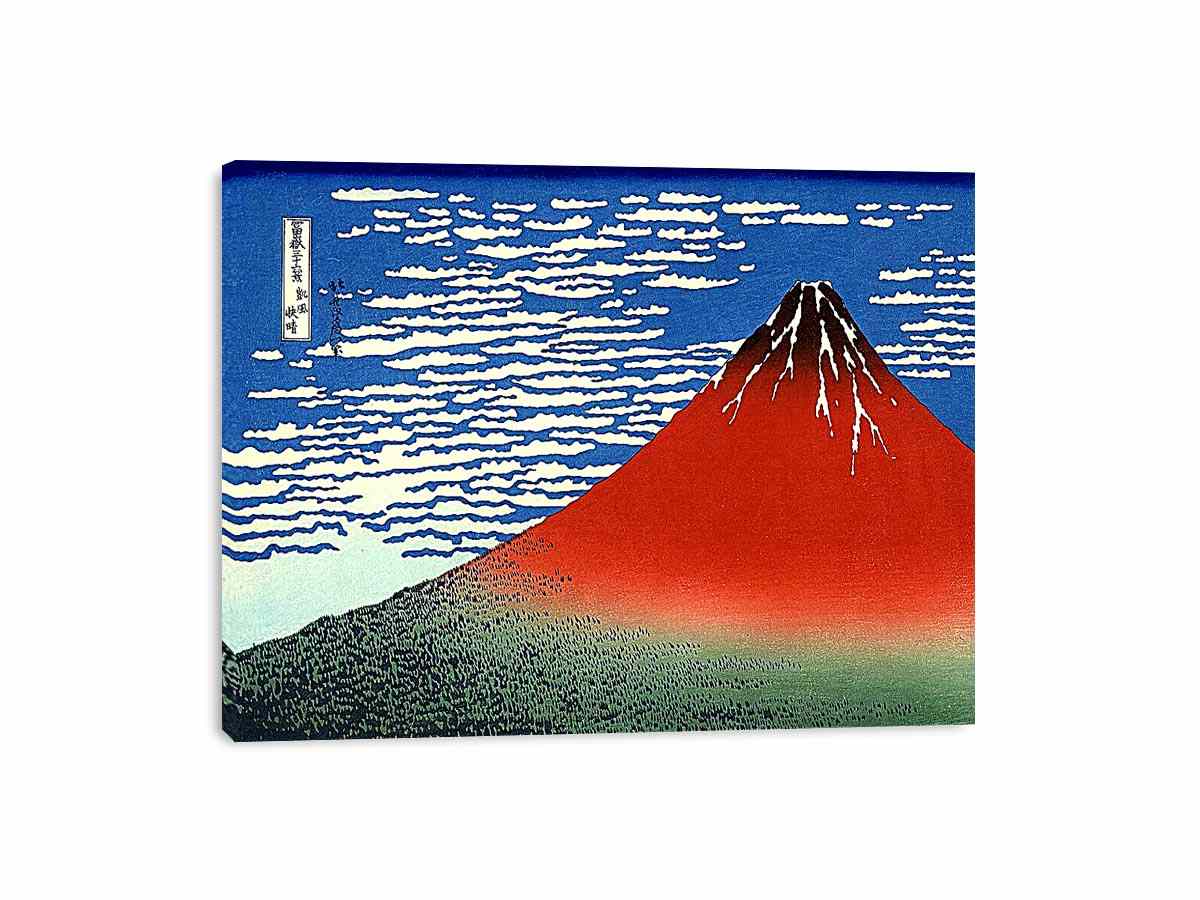 Red Fuji by Katsushika Hokusai