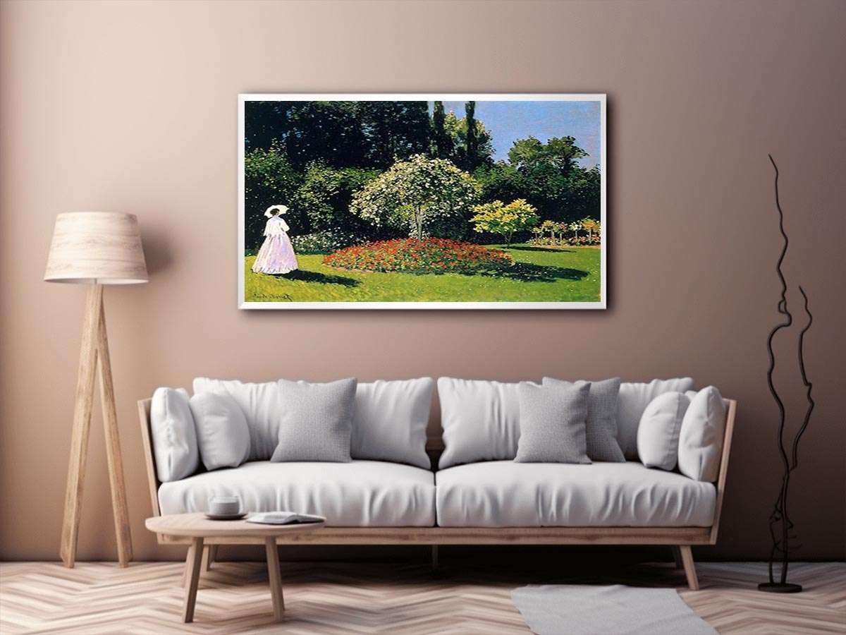 Woman In A Garden by Monet