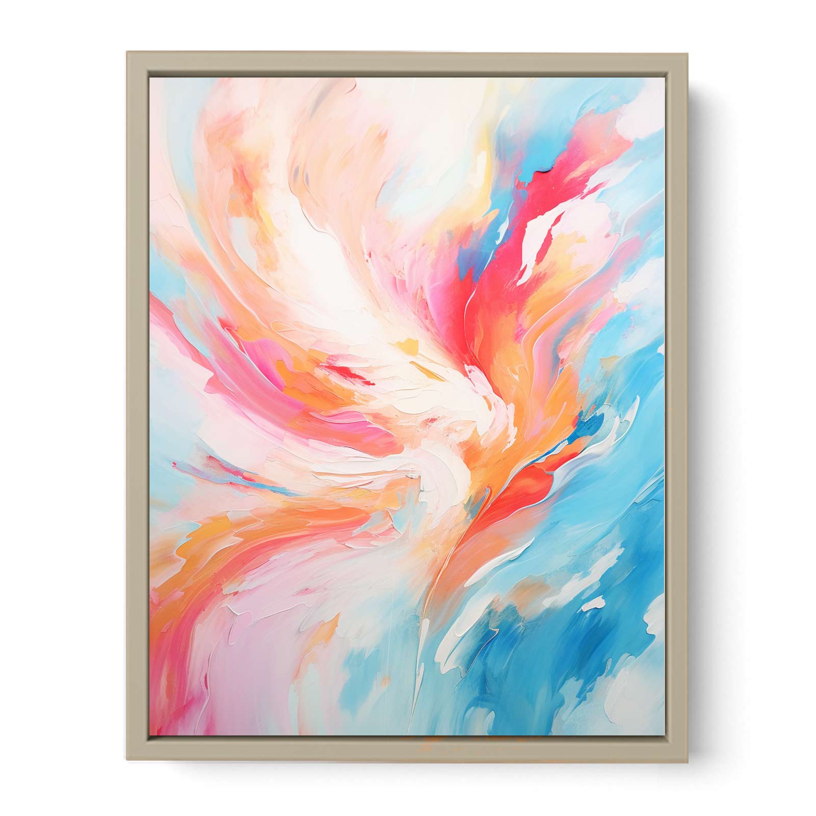 Abstract Multicolor Painting  Art Print
