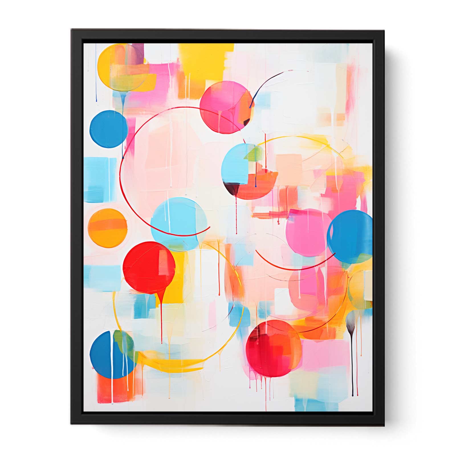 Abstract Mix Color Painting  Canvas Print
