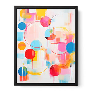 Abstract Mix Color Painting  Canvas Print