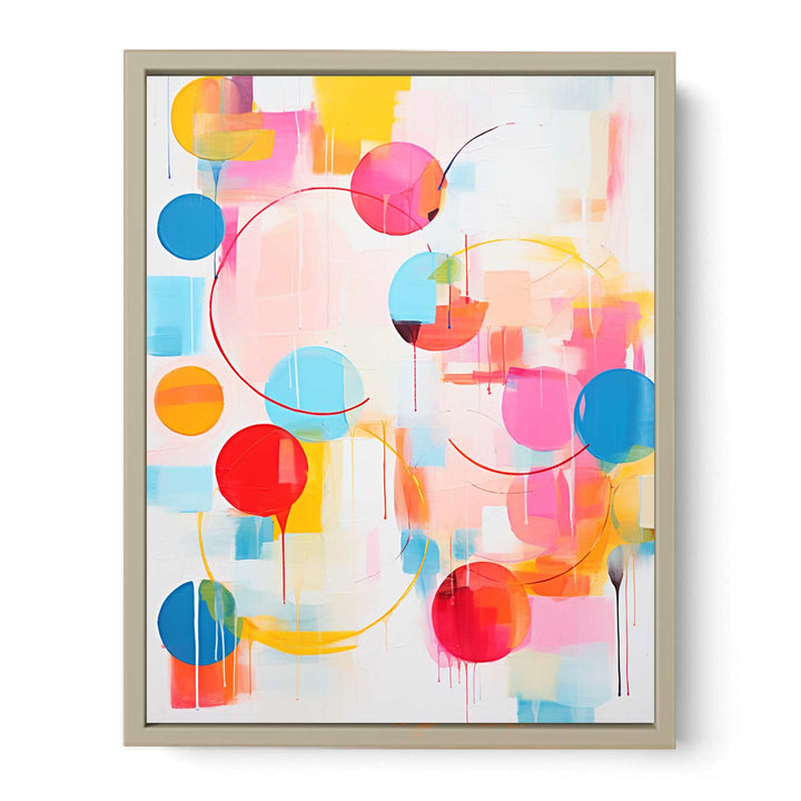 Abstract Mix Color Painting  Art Print