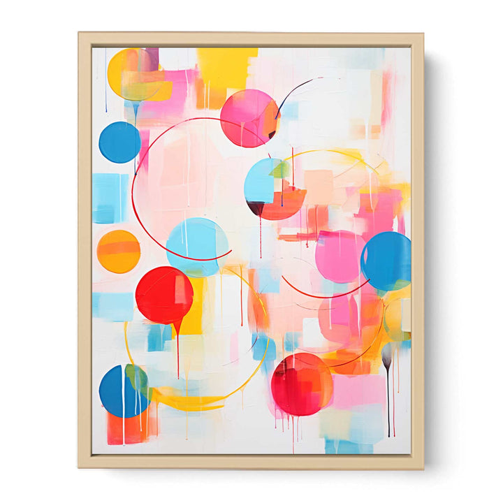 Abstract Mix Color Painting  Streched canvas