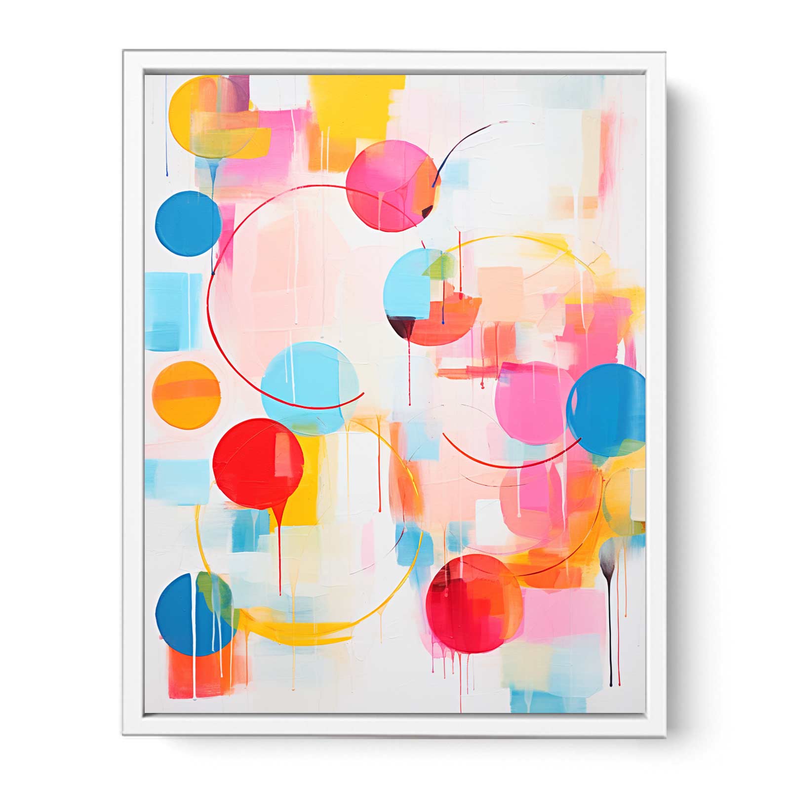 Abstract Mix Color Painting Framed Print