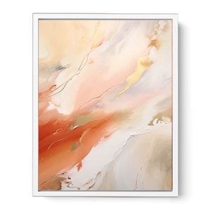 Nude Color Abstract Painting Framed Print