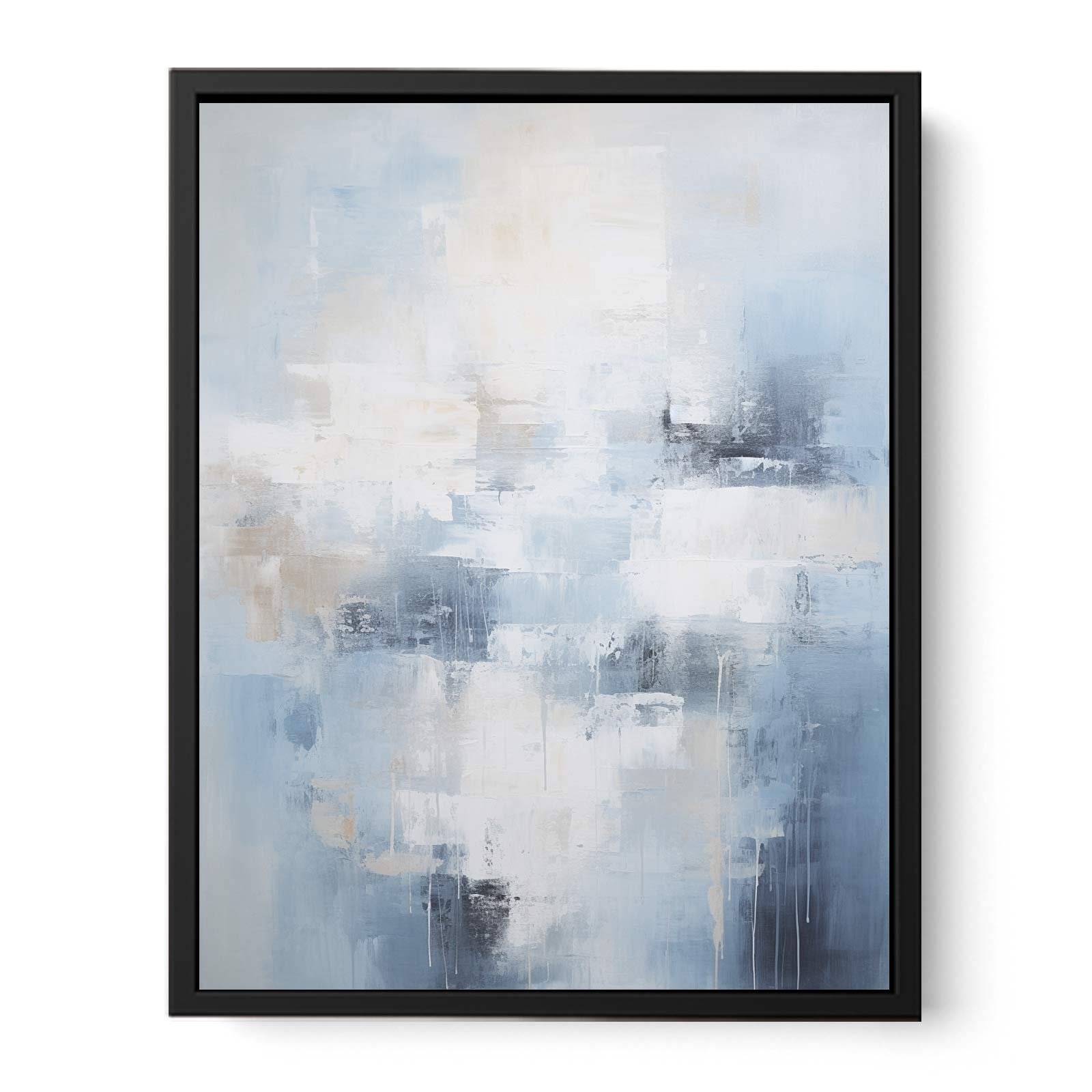 Abstract Grey Painting  Canvas Print