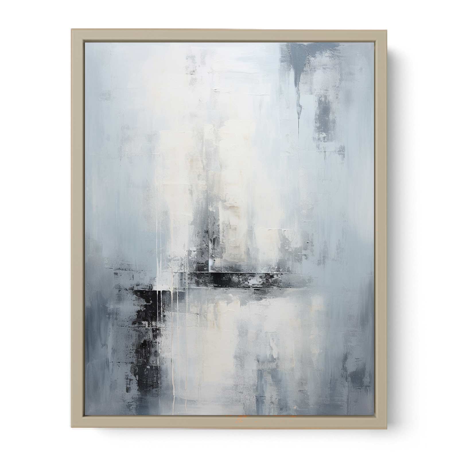 Grey Abstract Painting  Art Print