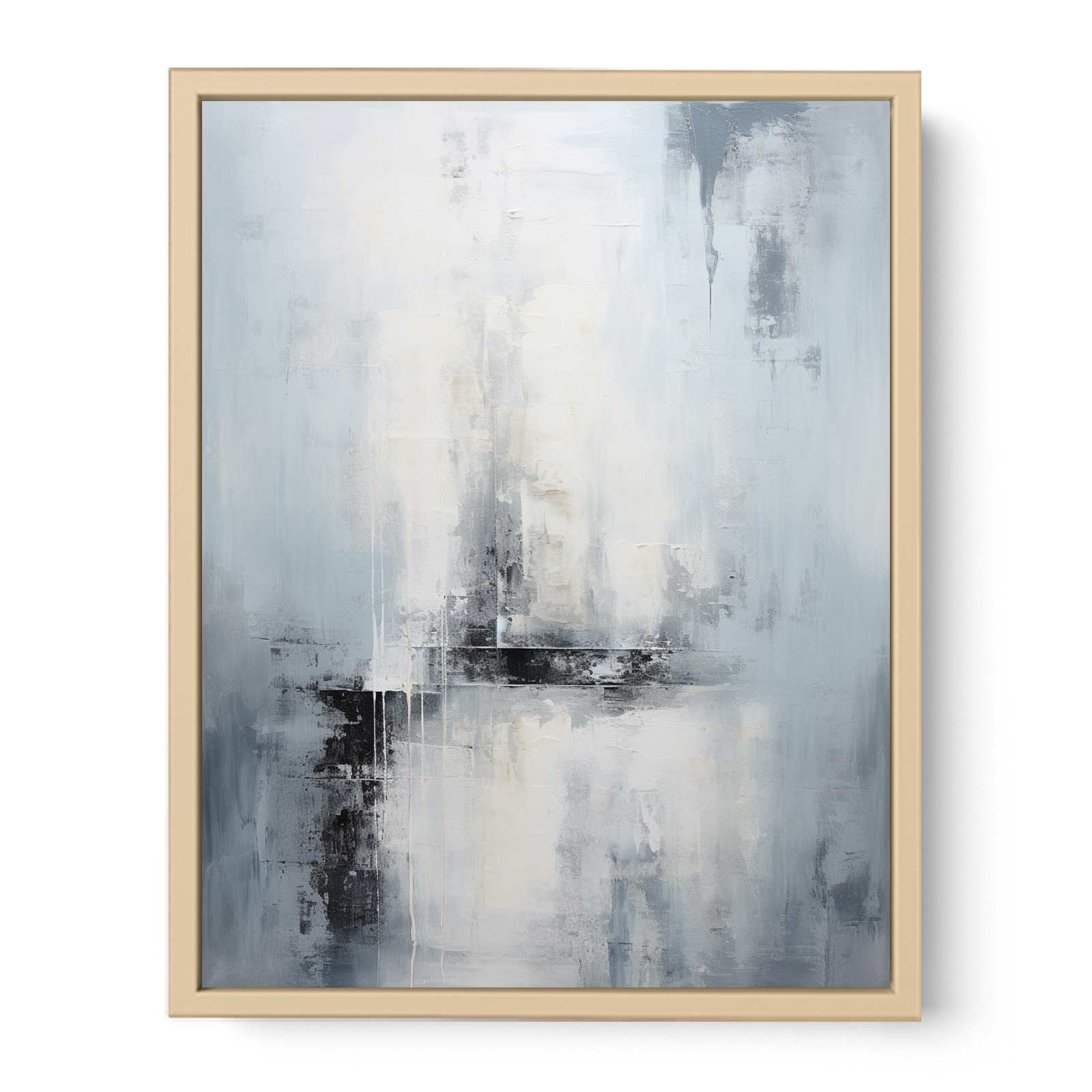 Grey Abstract Painting  Streched canvas