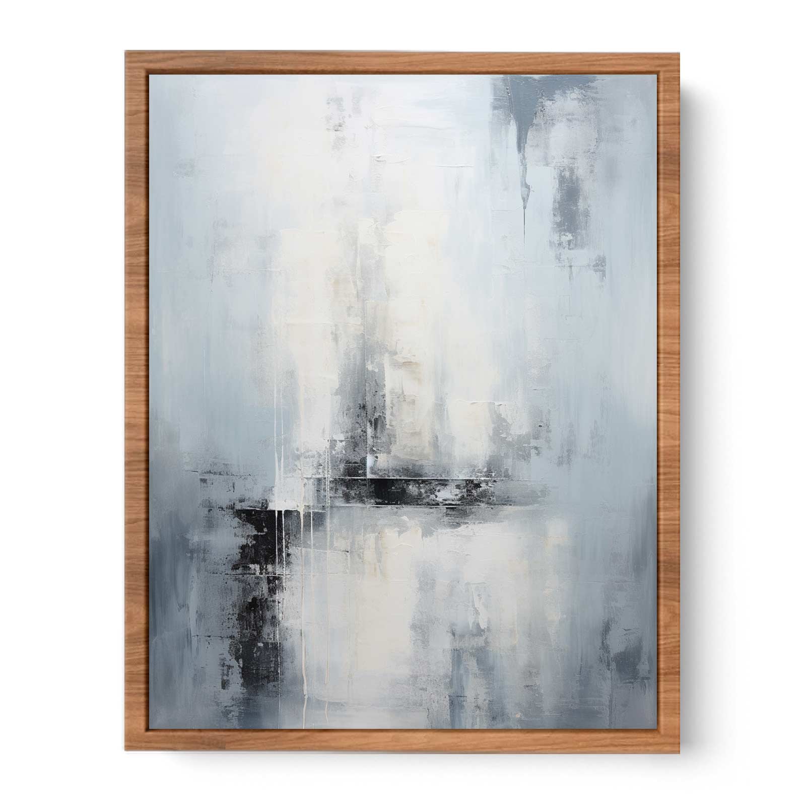Grey Abstract Painting Poster