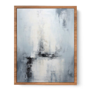 Grey Abstract Painting Poster