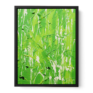 Blue Dripping Color Painting  Canvas Print