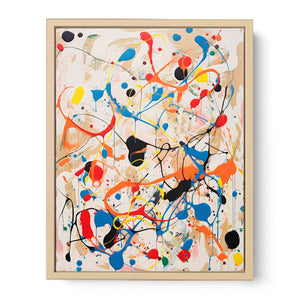 Rainbow Drip Painting   Streched canvas