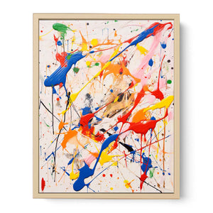 Multicolor Drip Painting   Streched canvas
