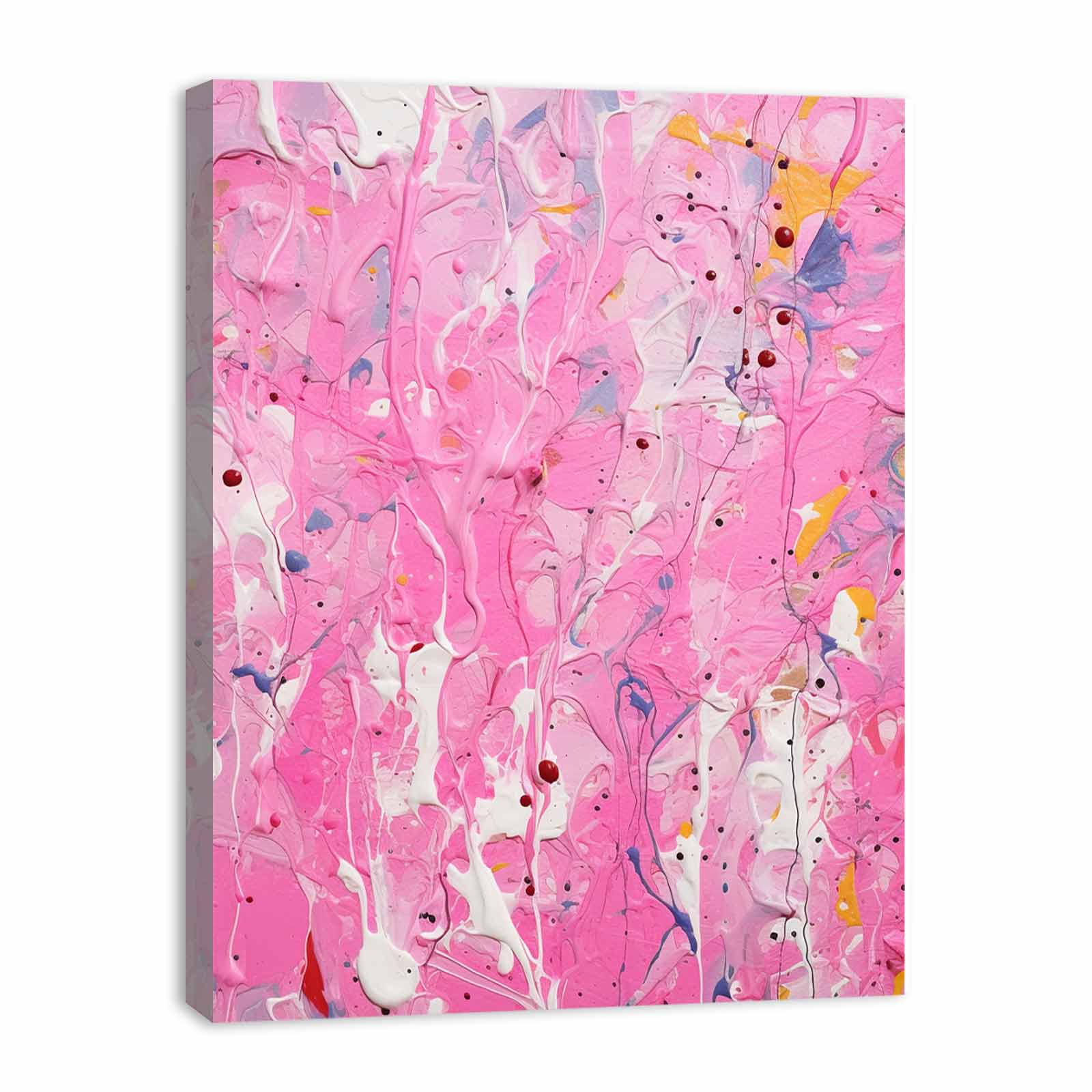 Pink  Drip  Painting