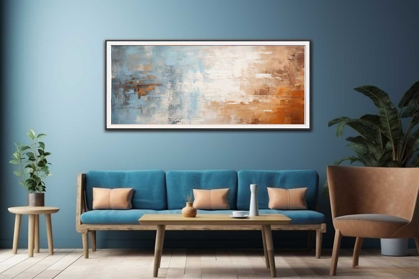 Blue Brown Painting