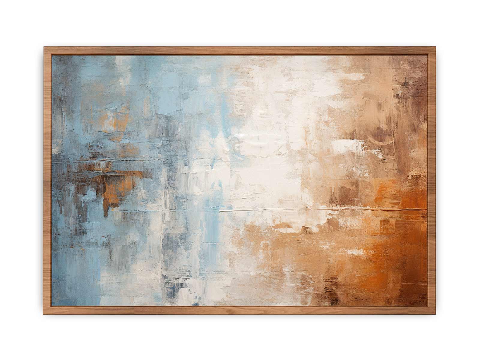 Blue Brown Painting  Poster