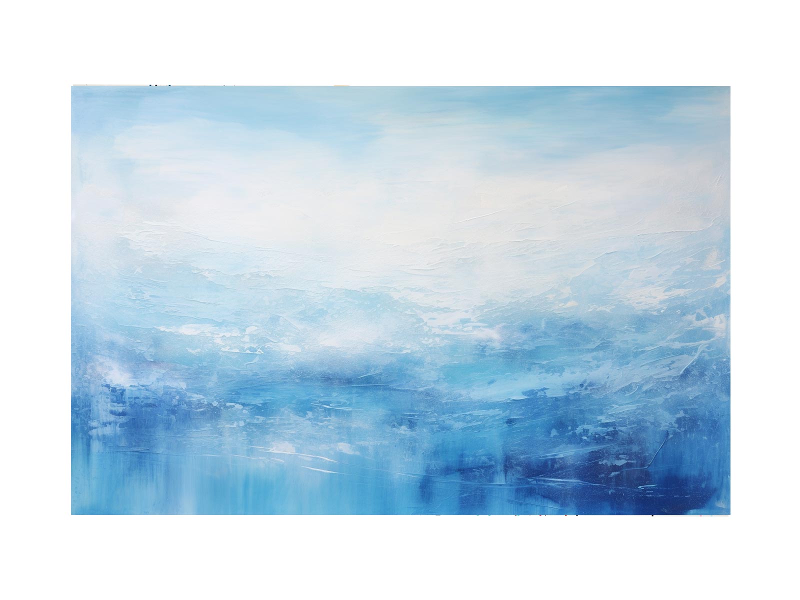 White Blue Abstract