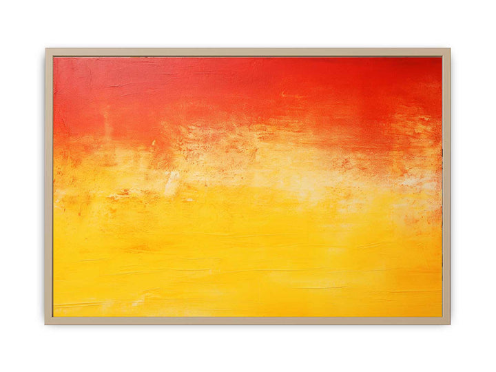 Red Yellow  Abstract  Art Print