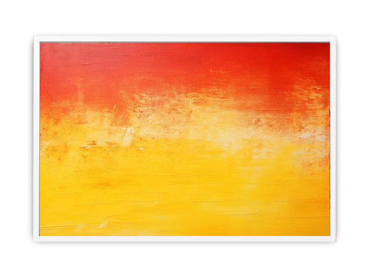 Red Yellow  Abstract Framed Print