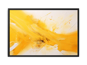 Abstract Yellow Painting  Canvas Print