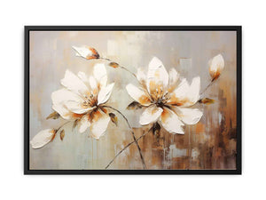 White Flowers  Canvas Print