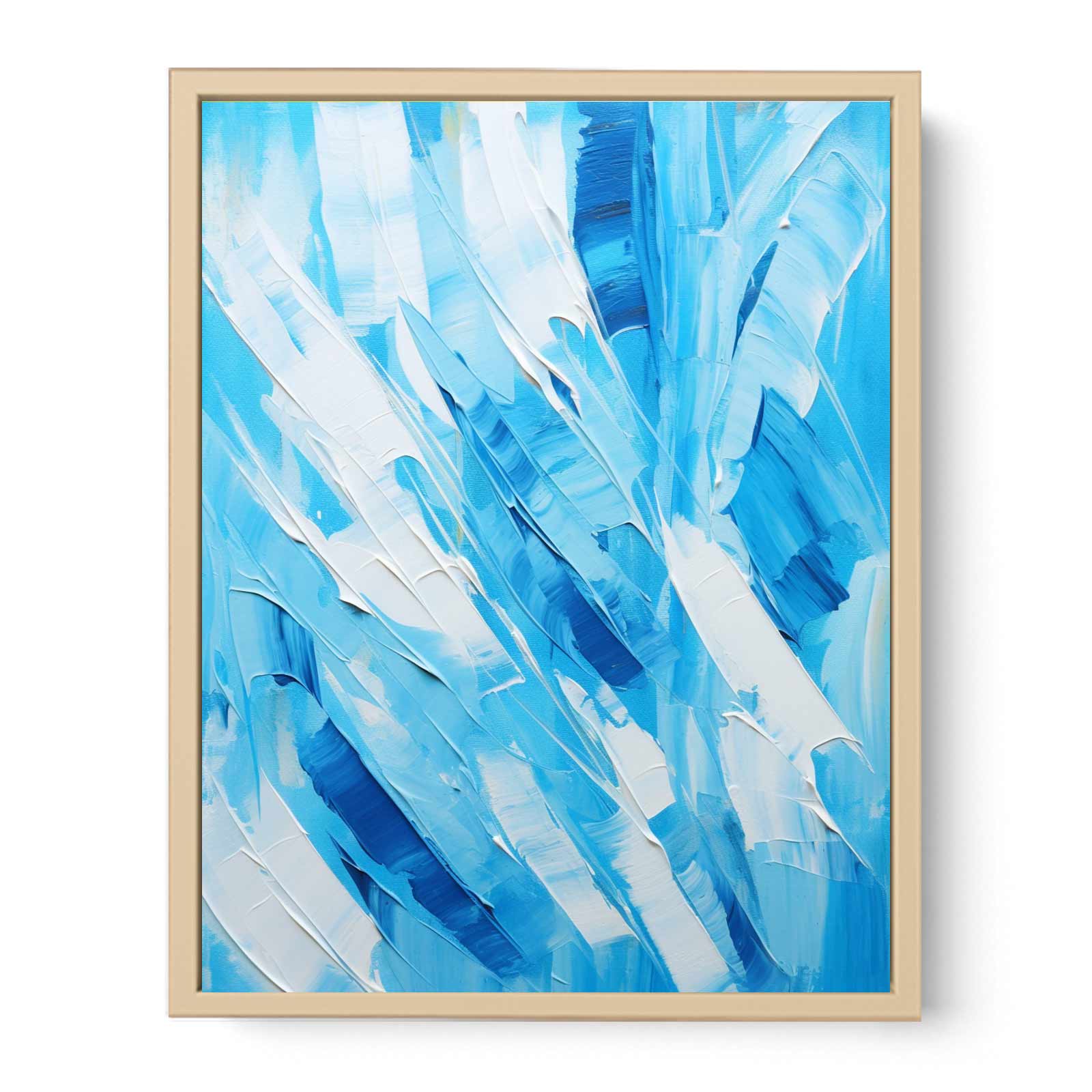 Abstract Blue Palette  art Painting  Streched canvas