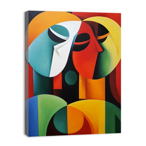 Modern art Three Ladies Painting