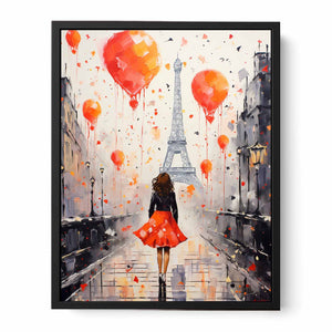 Walk in paris  Canvas Print
