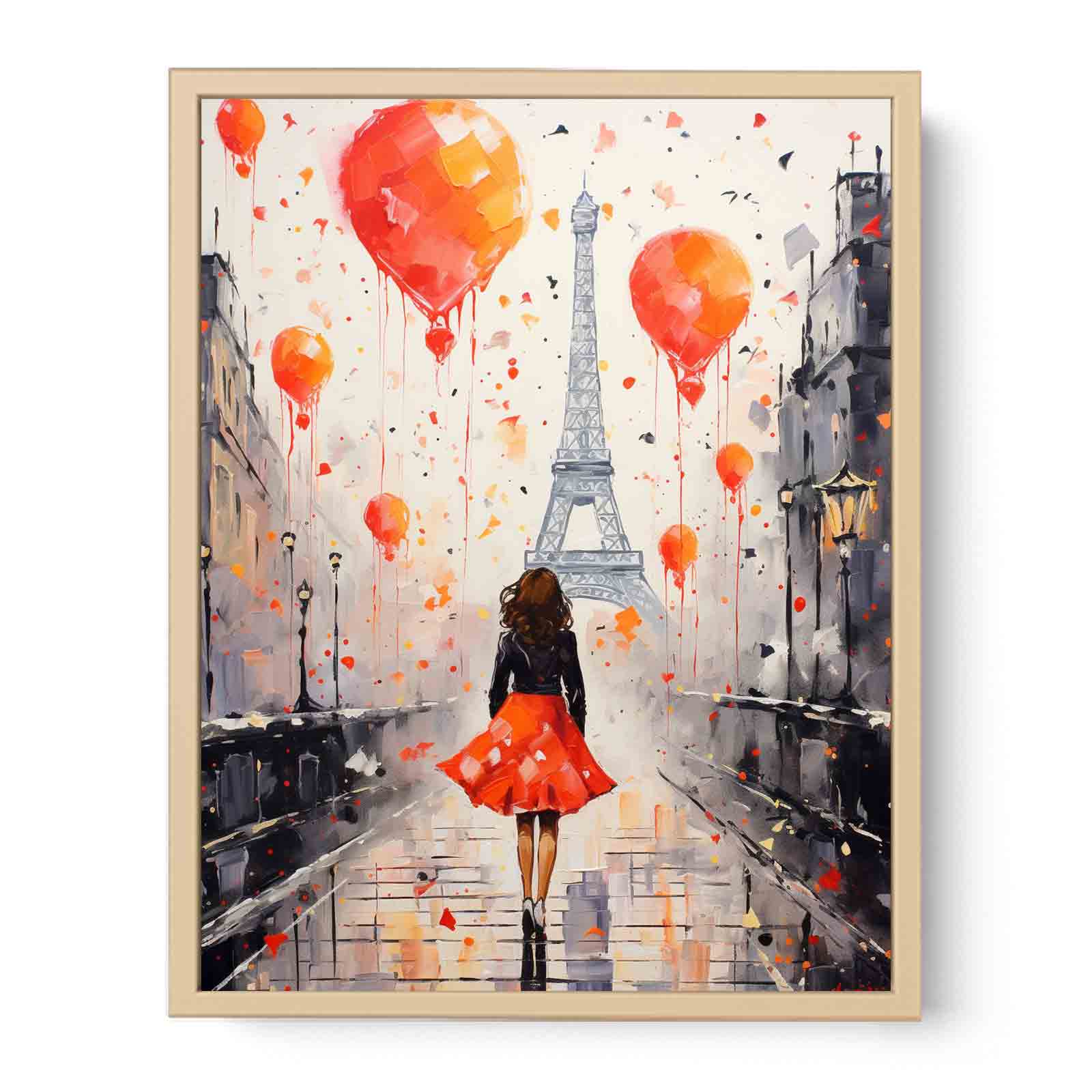 Walk in paris  Streched canvas
