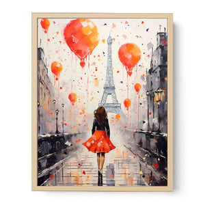 Walk in paris  Streched canvas