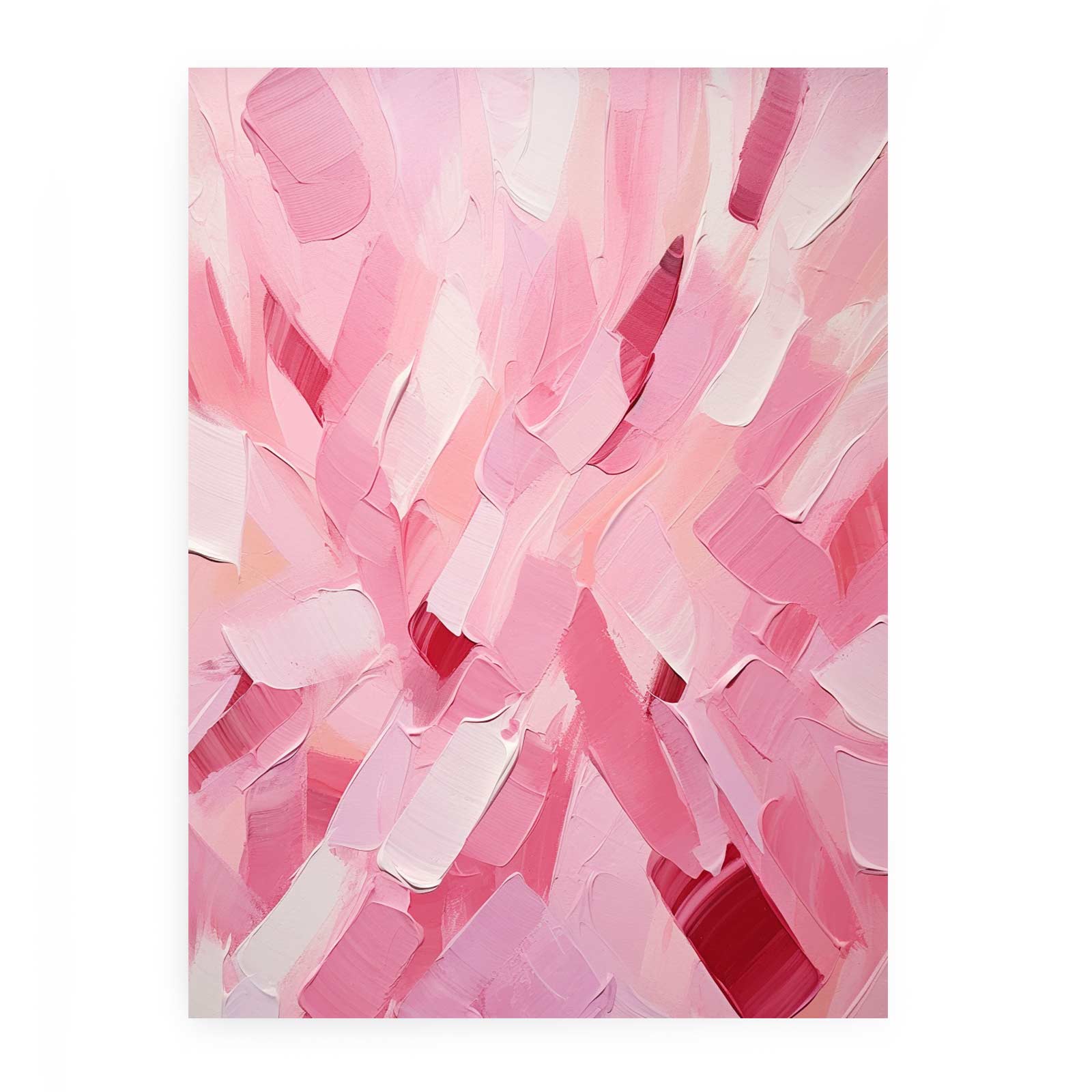 Rose Pink Abstract Art Painting