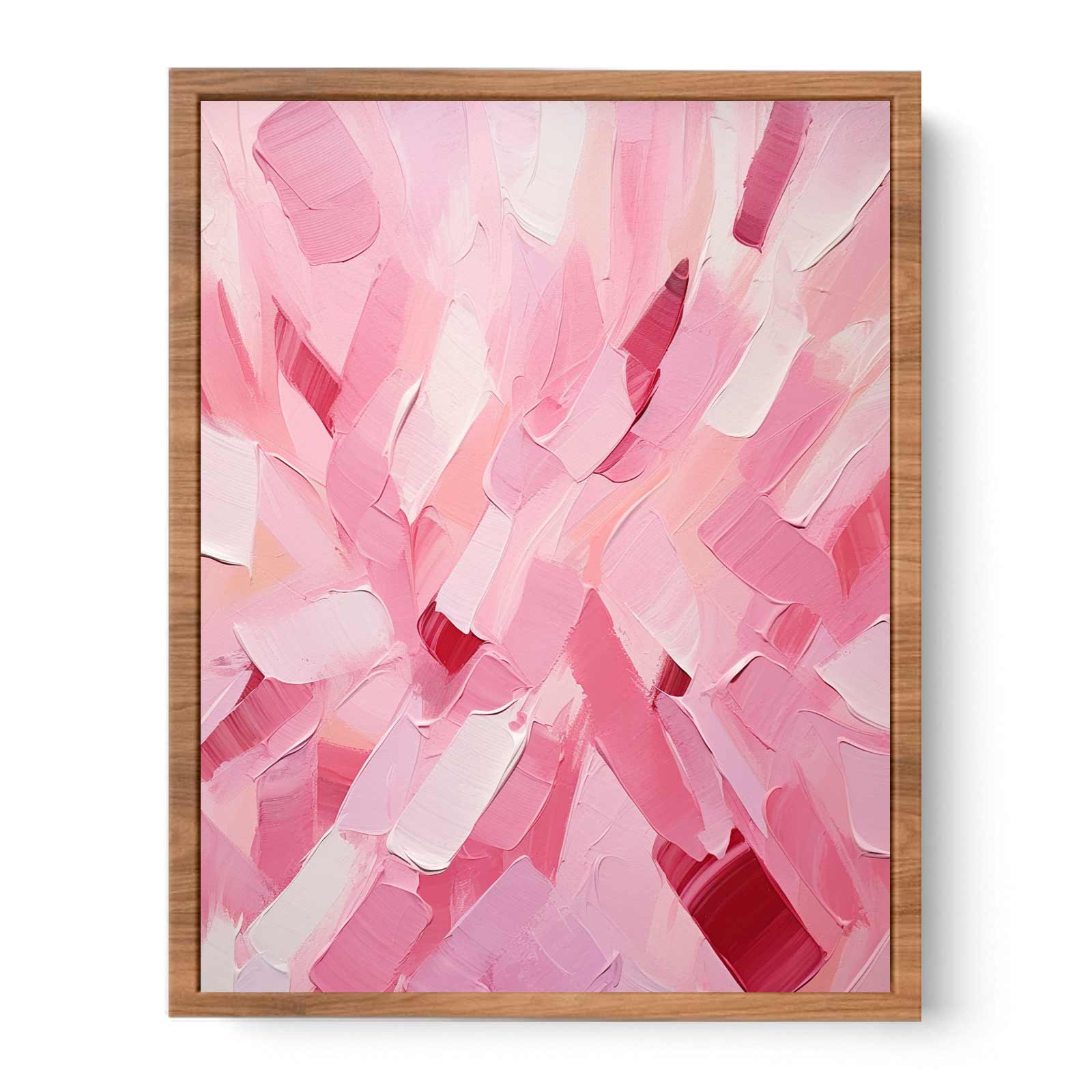 Rose Pink Abstract Art Painting Poster
