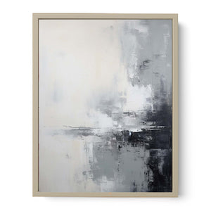 Abstract Grey Painting  Art Print