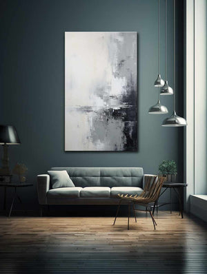 Abstract Grey Painting