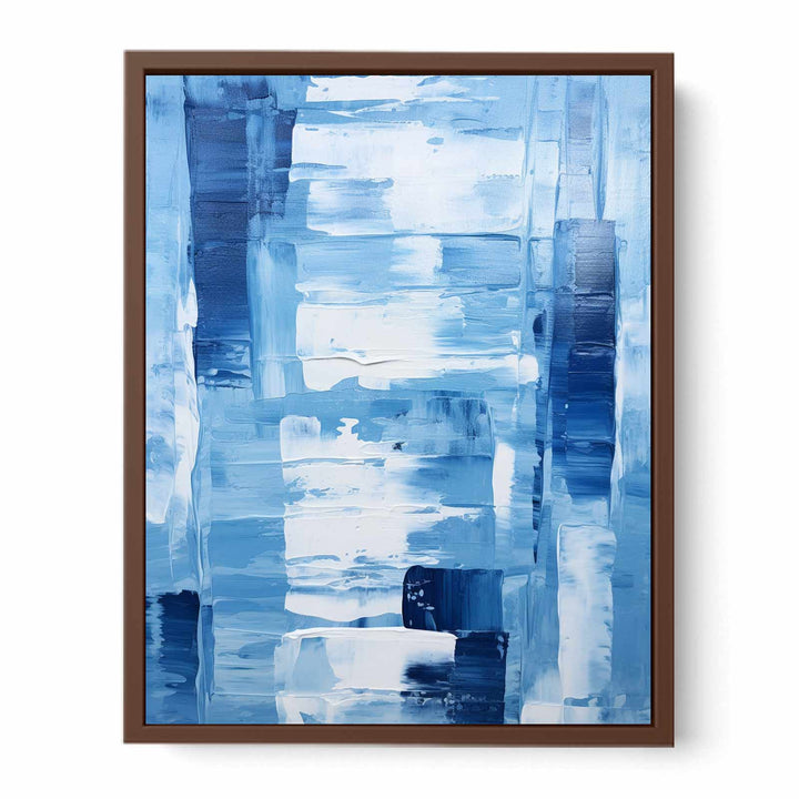 Blue  Abstract Art Painting Poster